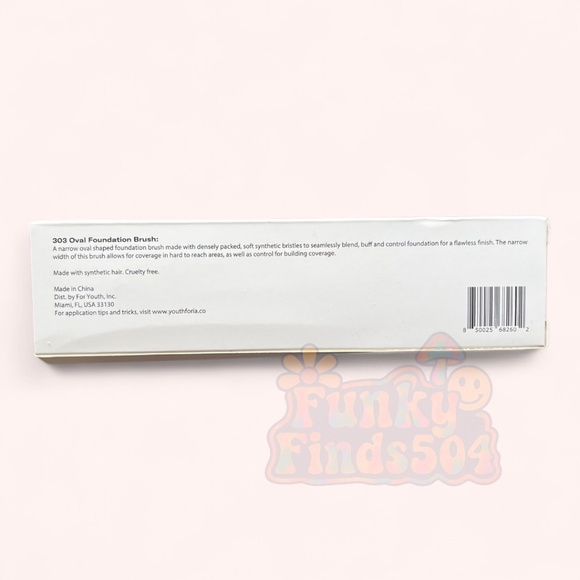 Youthforia 303 Oval Foundation Brush NWT Seamless Blend Face Makeup Tool - Picture 3 of 5